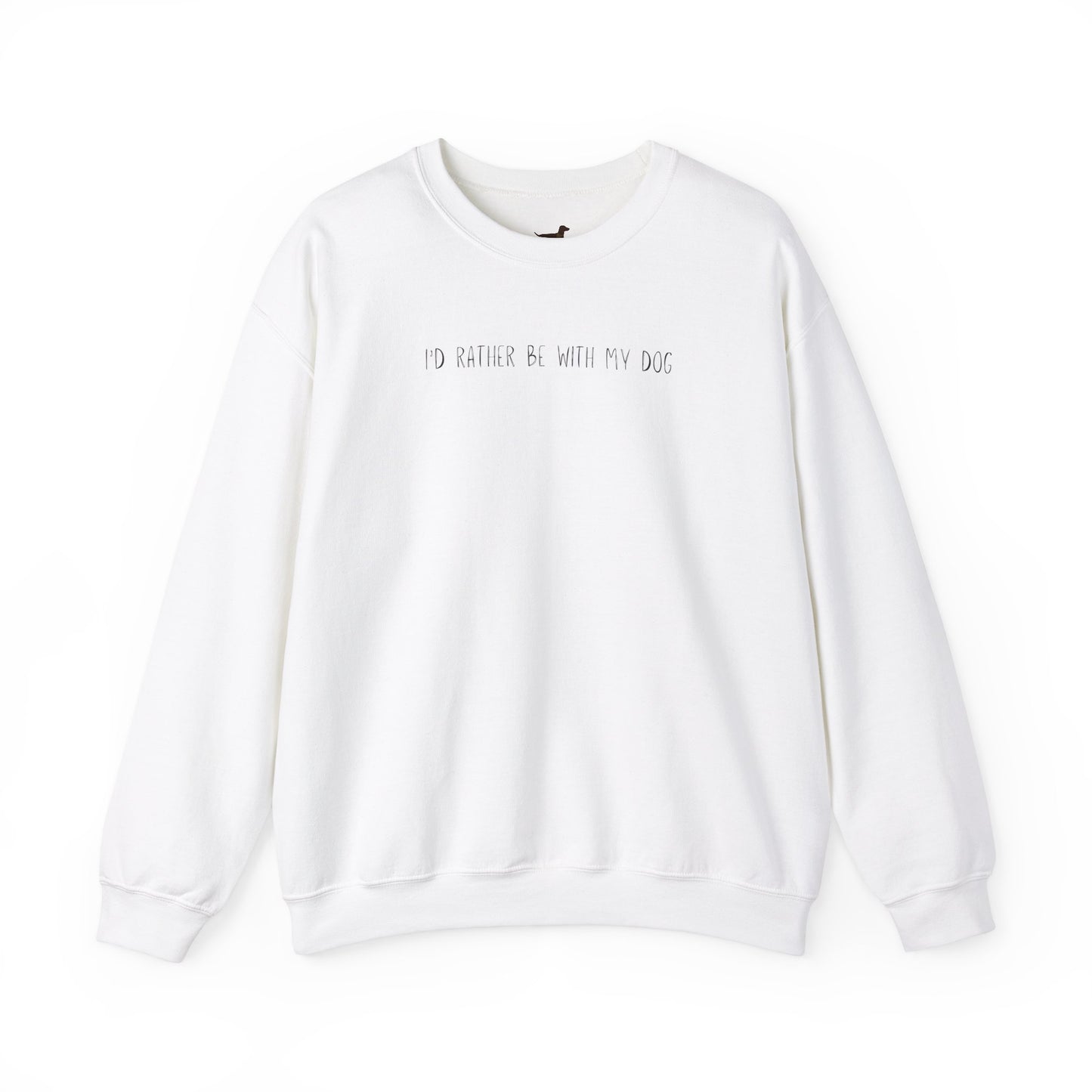 Id Rather Be With My Dog Unisex Heavy Blend™ Crewneck Sweatshirt