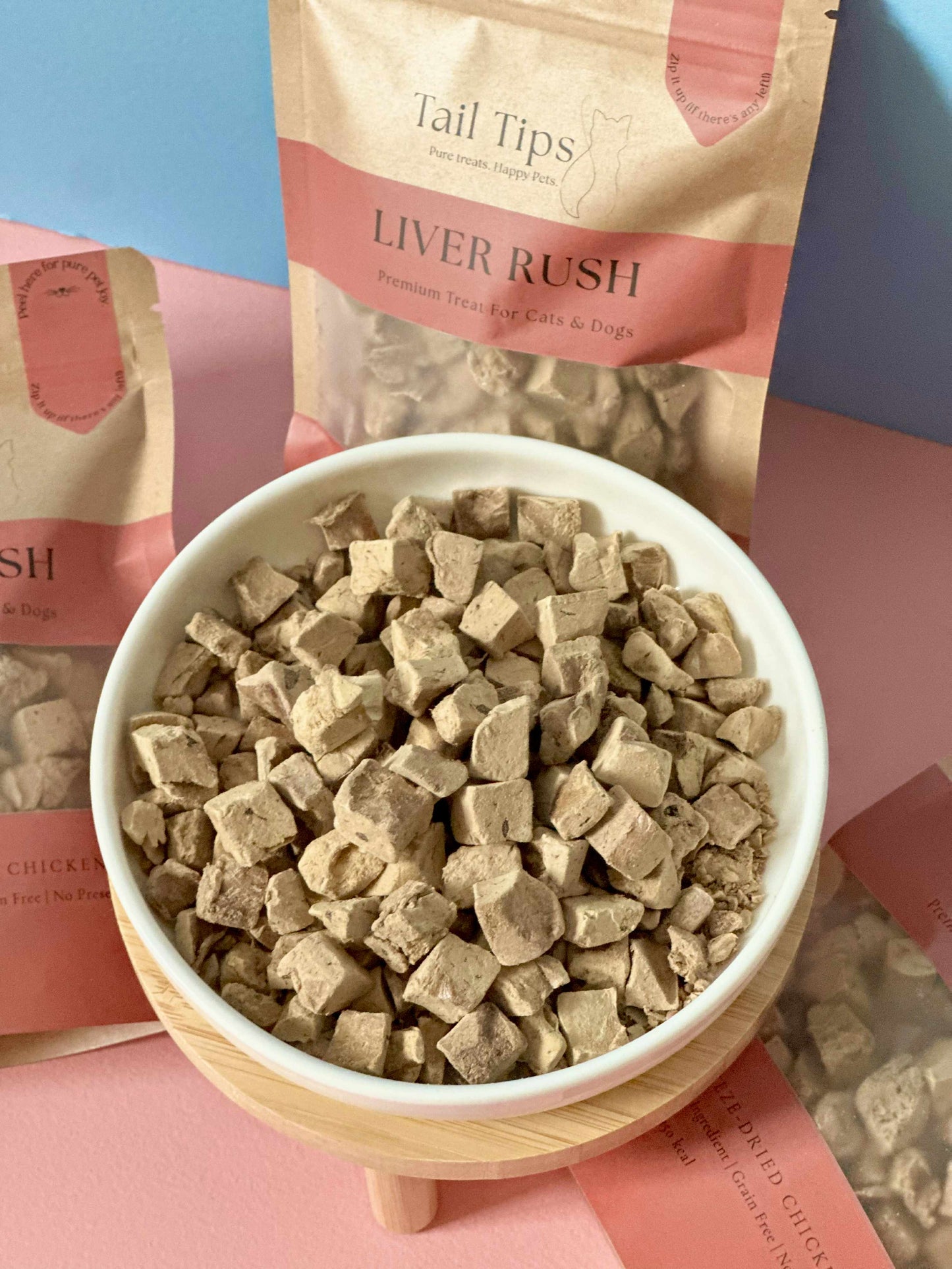 Liver Rush - 100% Freeze-Dried Chicken Liver Treats | High-Value | Tail Tips UK