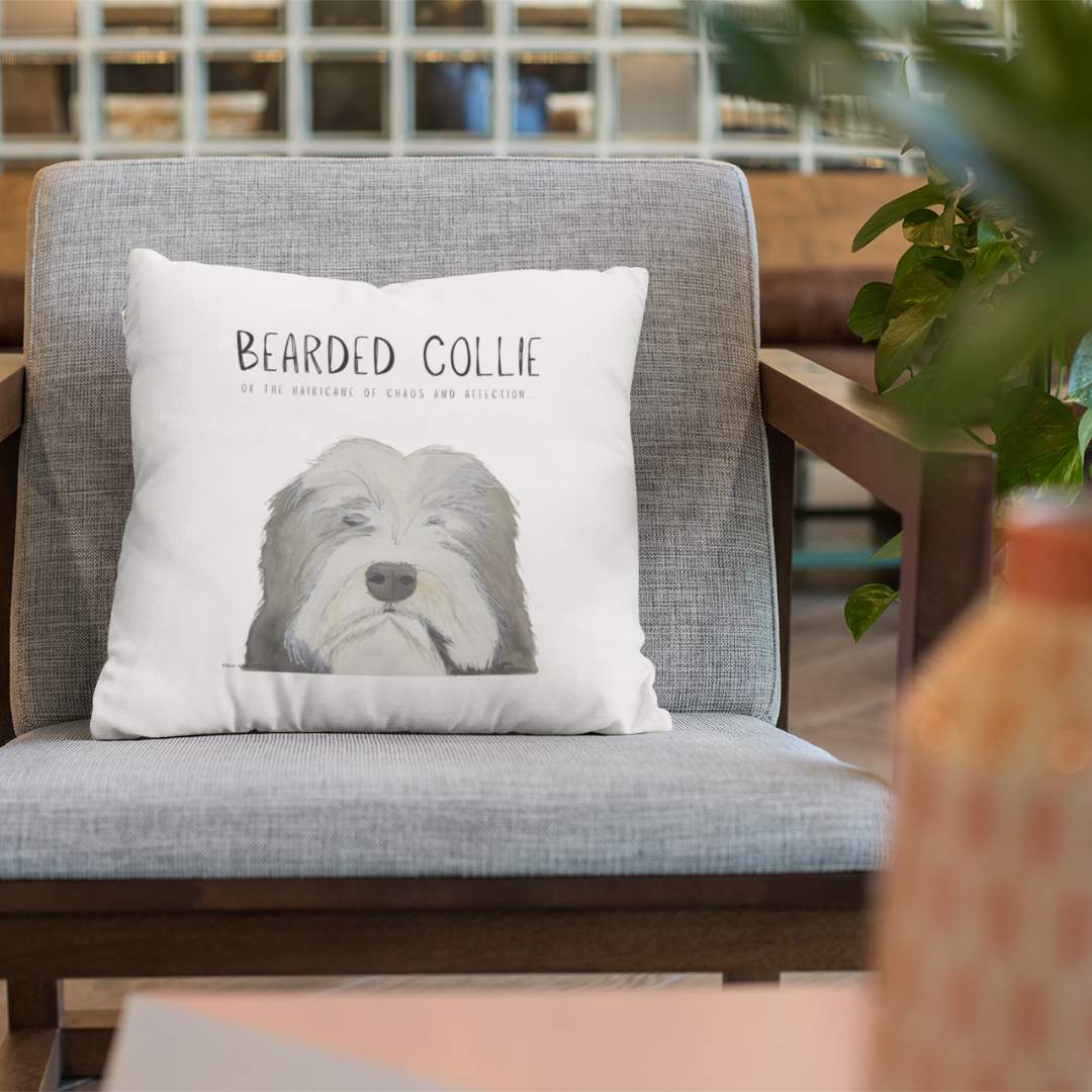 The Bearded Collie Cushion Cover: For the Chaos & Cuddles You Never Knew You Needed!