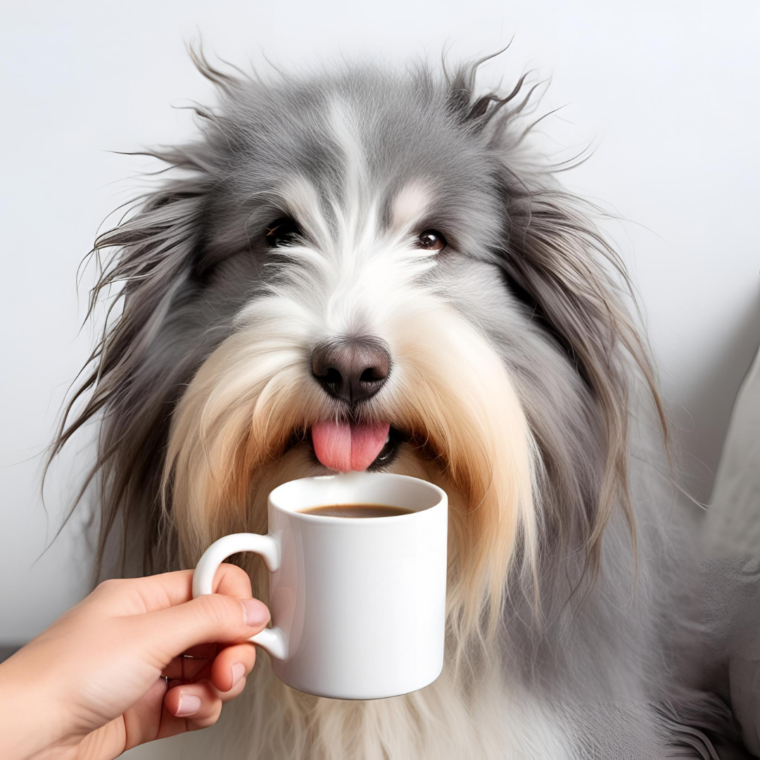 Sip Surveillance – Bearded Collie Mug of Judgment