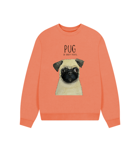 Pug Women's Oversized Sweatshirt