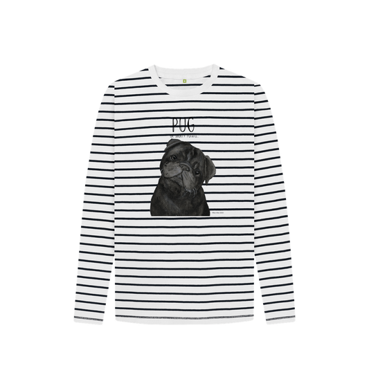 Stripes & Snorts – The Pug Life Breton Tee!