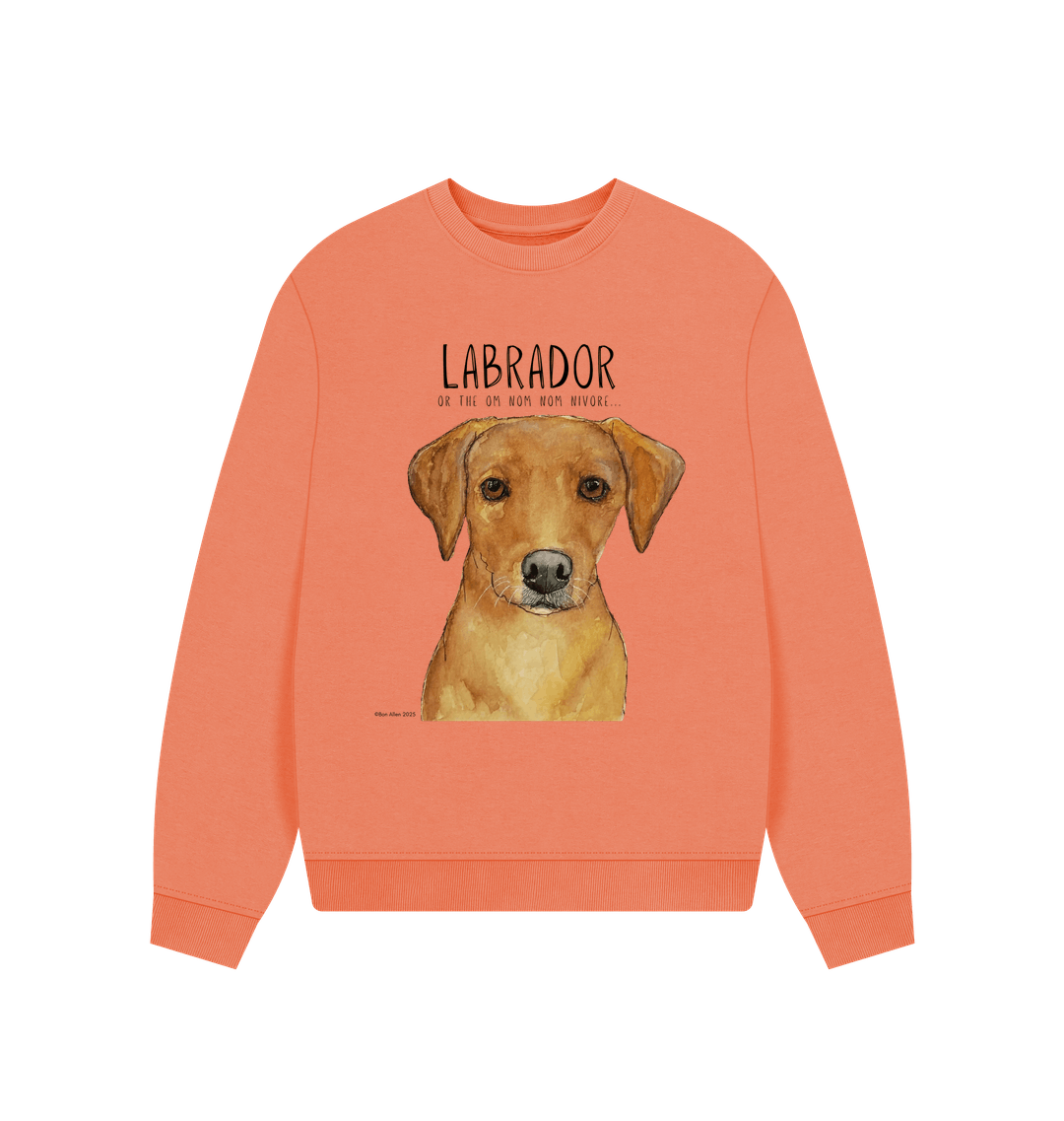Will Sit for Snacks: The Fox Red Labrador Oversized Sweatshirt