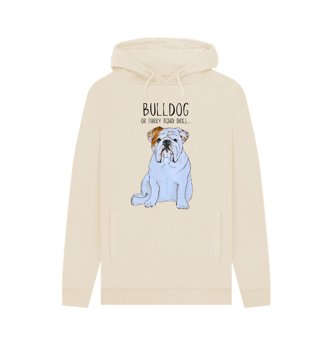 Bulldog Power: Furry Road Drill Men’s Hoodie for Ultimate Cool!