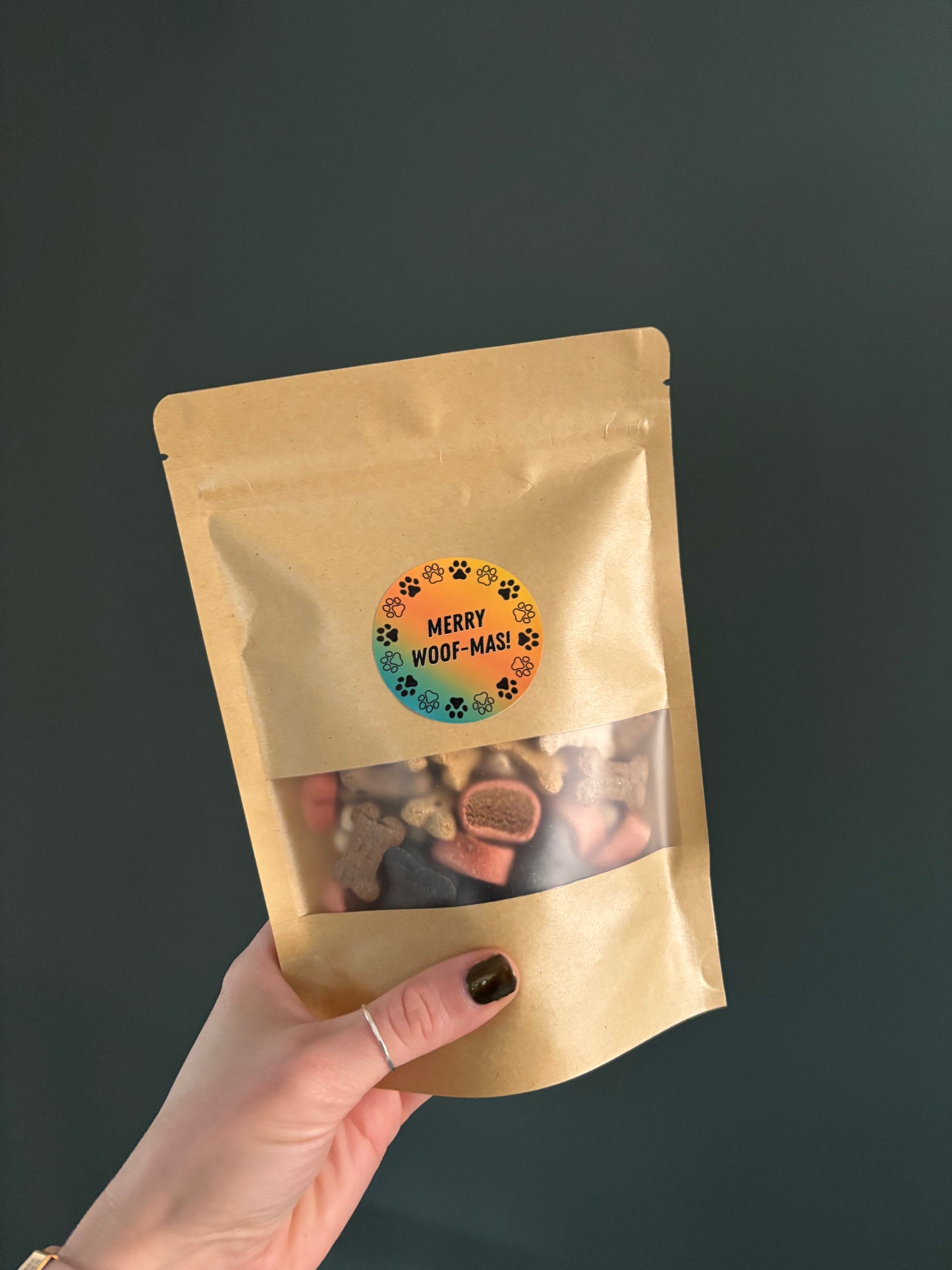 Merry Woof-Mas Christmas Treat Pick n Mix Biscuit or Chocolate Treats 150g