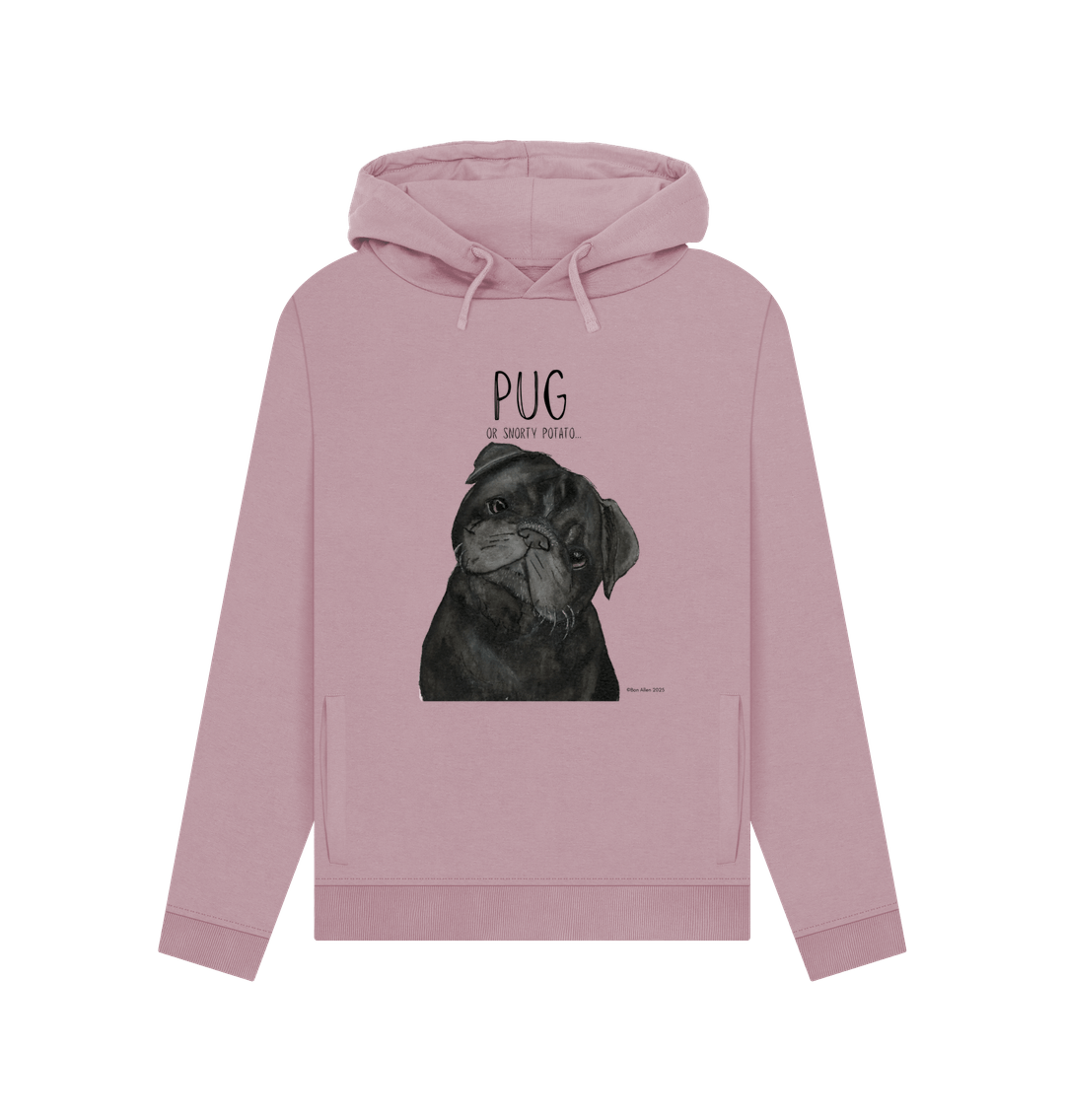 Snorty Potato Women’s Hoodie – Cozy, Cute & Pug-Approved!