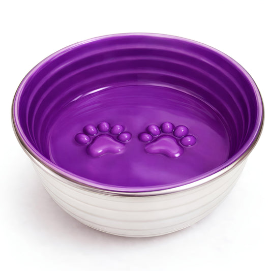 The Poppy Collection Dog Bowl - Violet