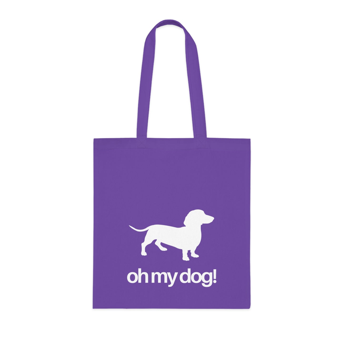 Oh My Dog! Dachshund Cotton Tote Bag