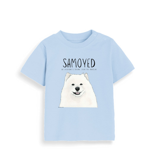 Samoyed Baby T-Shirt: Everyone’s Friend, Even the Burglar