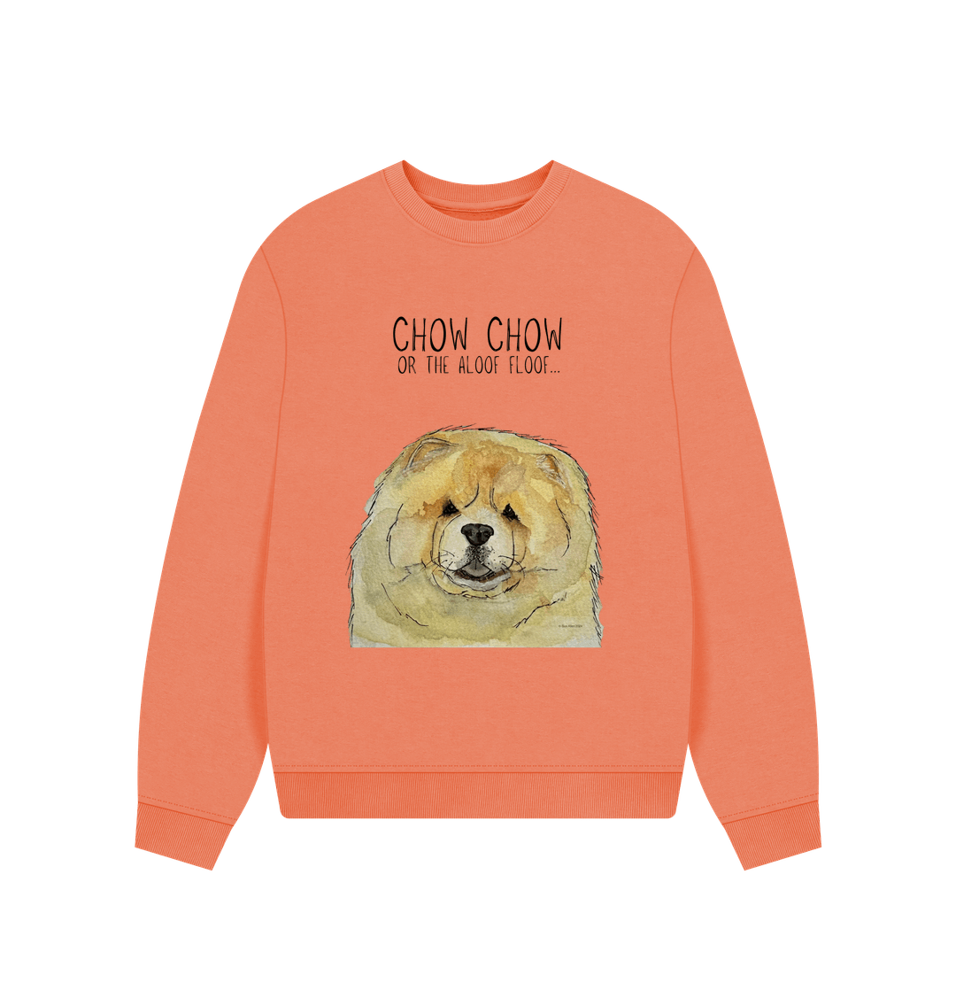 Snuggle Up in Style: Fawn Chow Chow Oversized Sweatshirt
