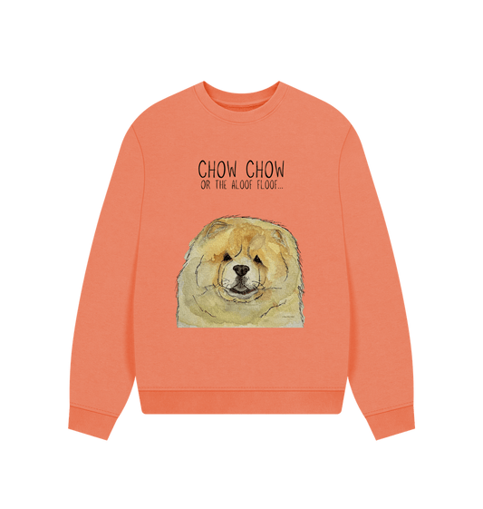 Snuggle Up in Style: Fawn Chow Chow Oversized Sweatshirt