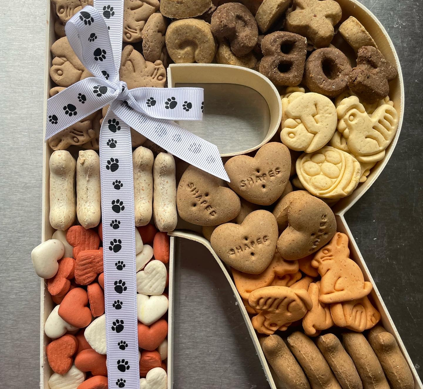 Treat Filled Initial Box - Biscuits