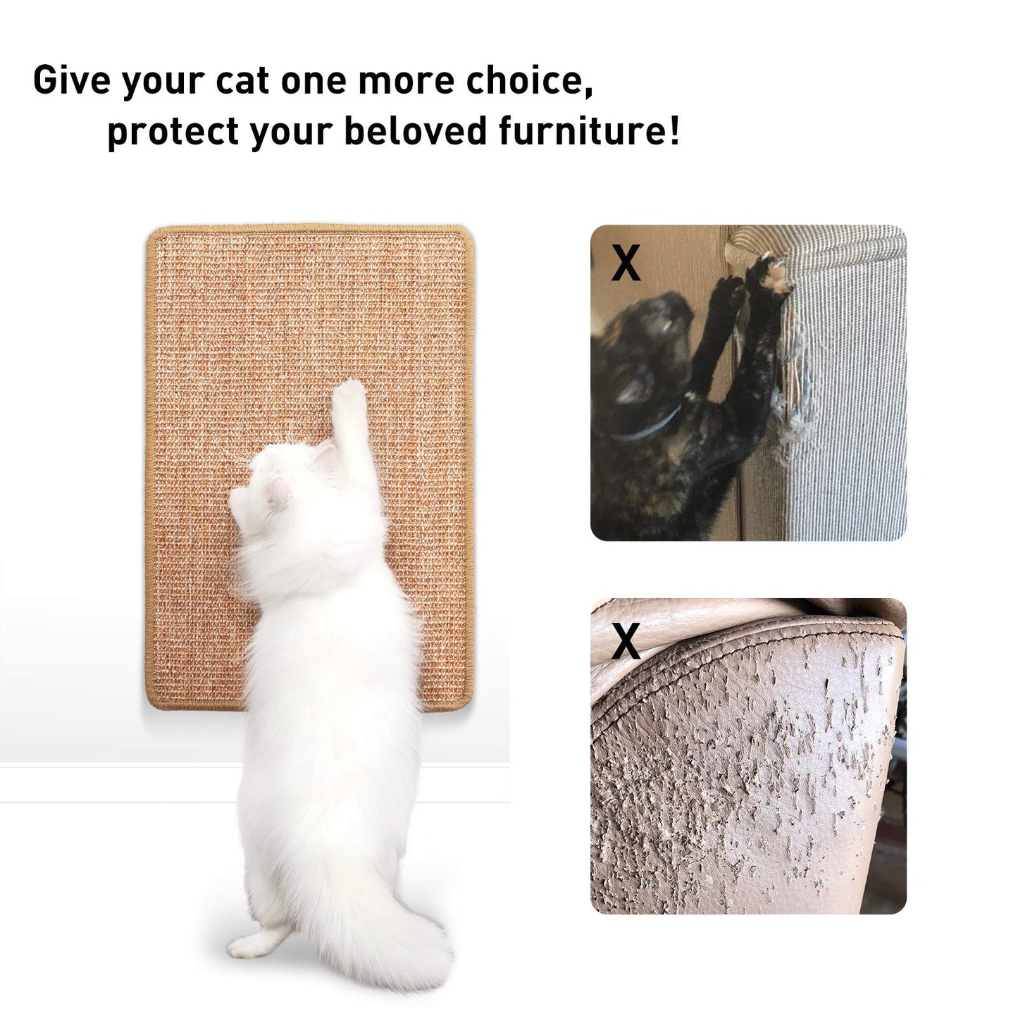 FUKUMARU Cat Scratching Mat, 60x40 cm