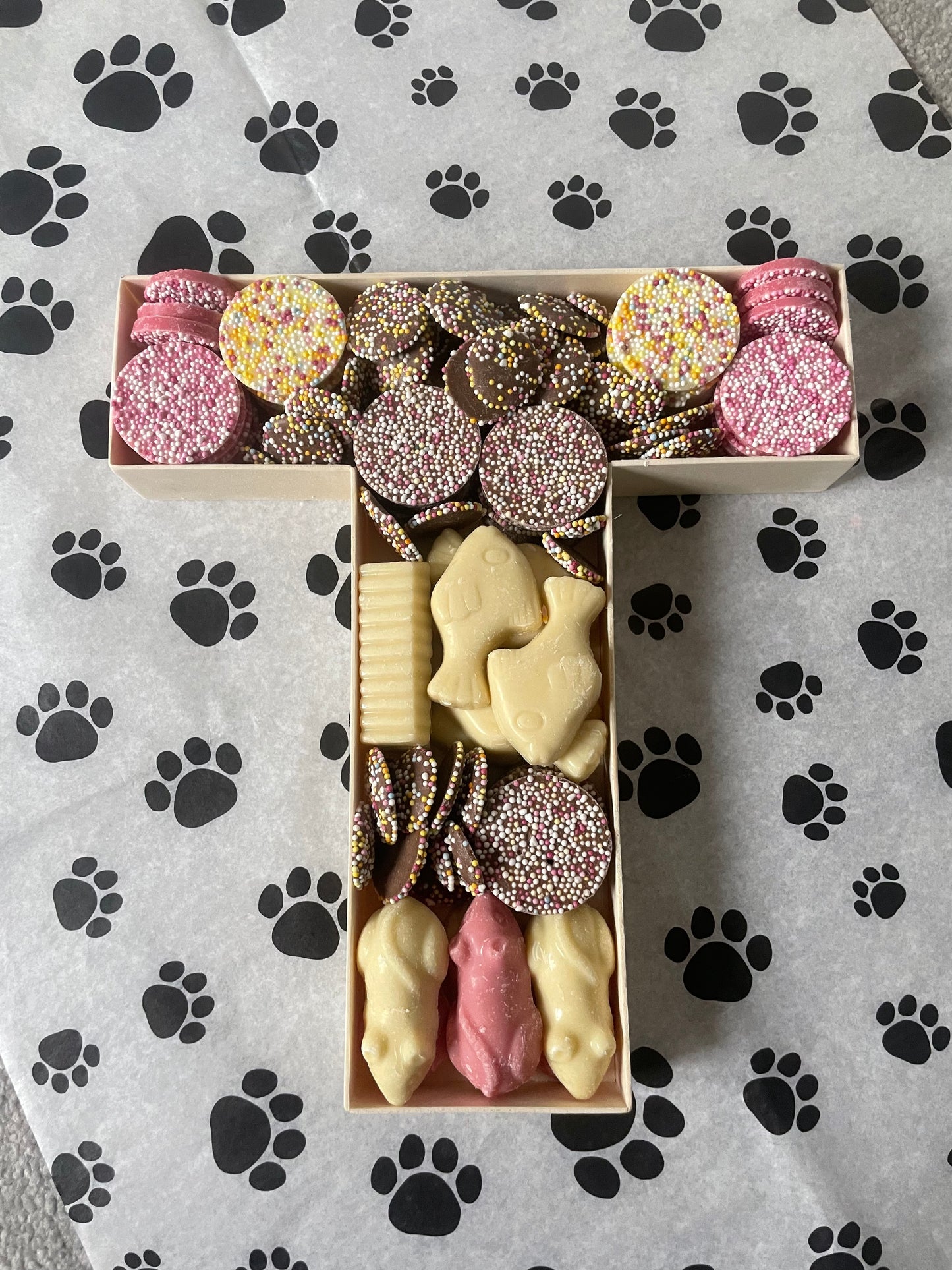 Treat Filled Initial Box - Dog Safe Chocolate