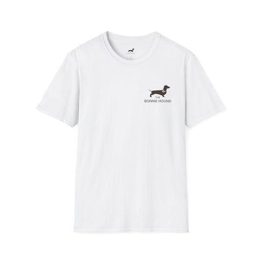 The Bonnie Hound - Dachshund Sausage Dog Unisex Softstyle T-Shirt