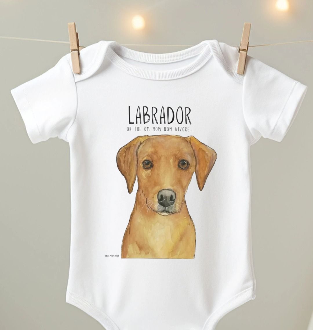 Tiny Tums & Big Crumbs – The Fox Red Labrador Bodysuit
