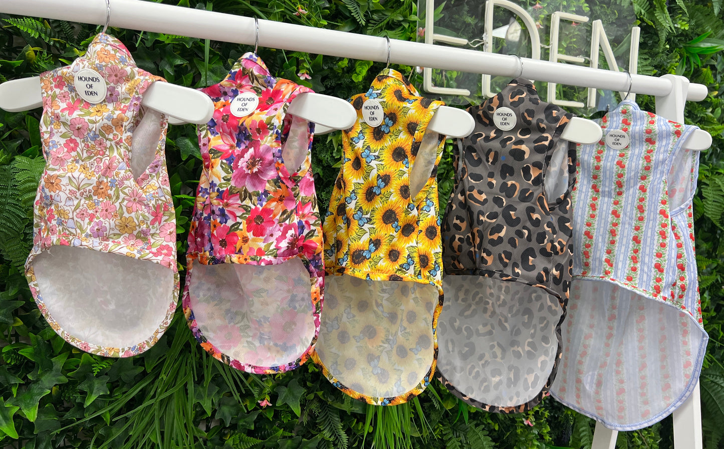 Pastal Petals Dog Cooling Vest