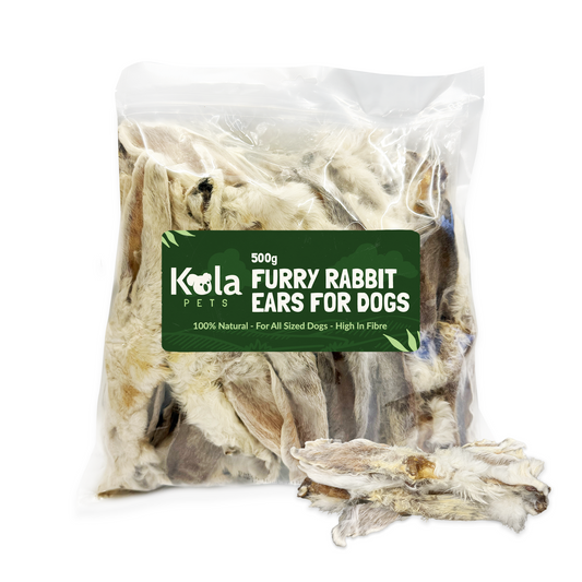 Koala Pets Rabbit Ears With Fur For Dogs 500g (30-35 Ears)