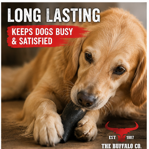 Buffalo Horn-Large (6-8 inch)-Dog Treats