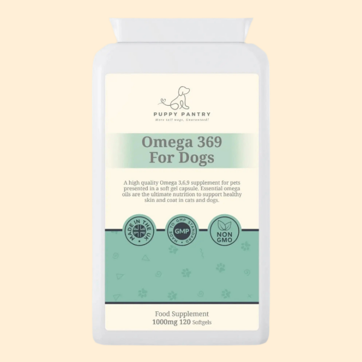 Omega 3-6-9 Softgels (120 Pack)
Supports brain function, skin health & a shiny coat