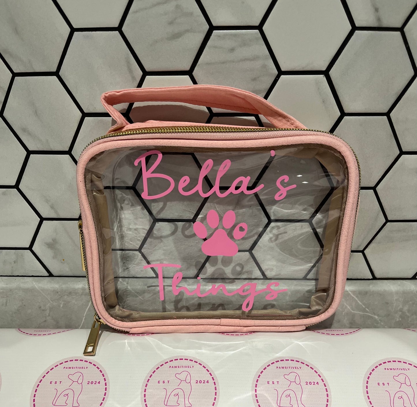 Personalised Pet Vanity/Travel Bags