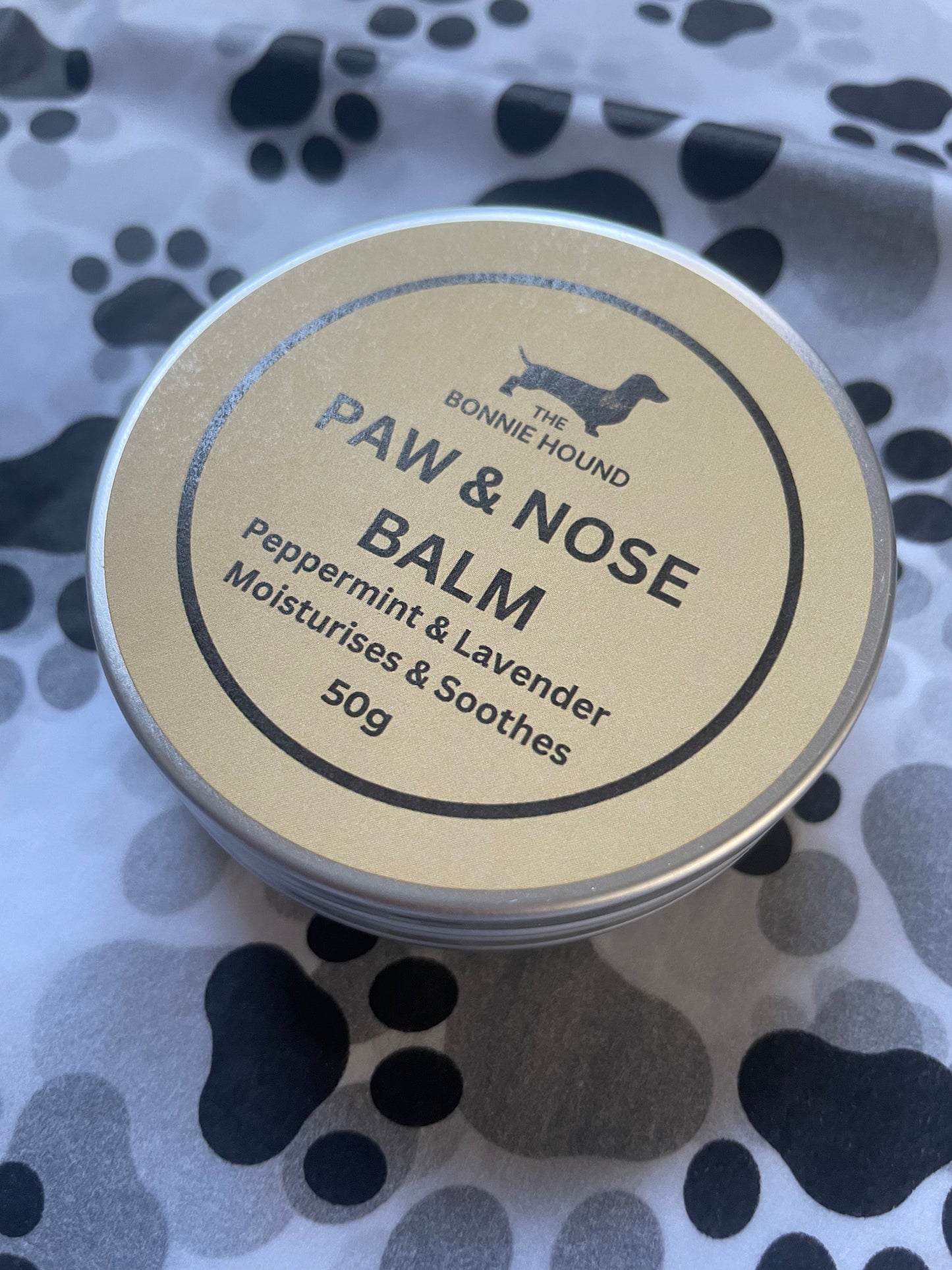 Handmade Paw, Nose and Skin Balm - Peppermint & Lavender - 50g