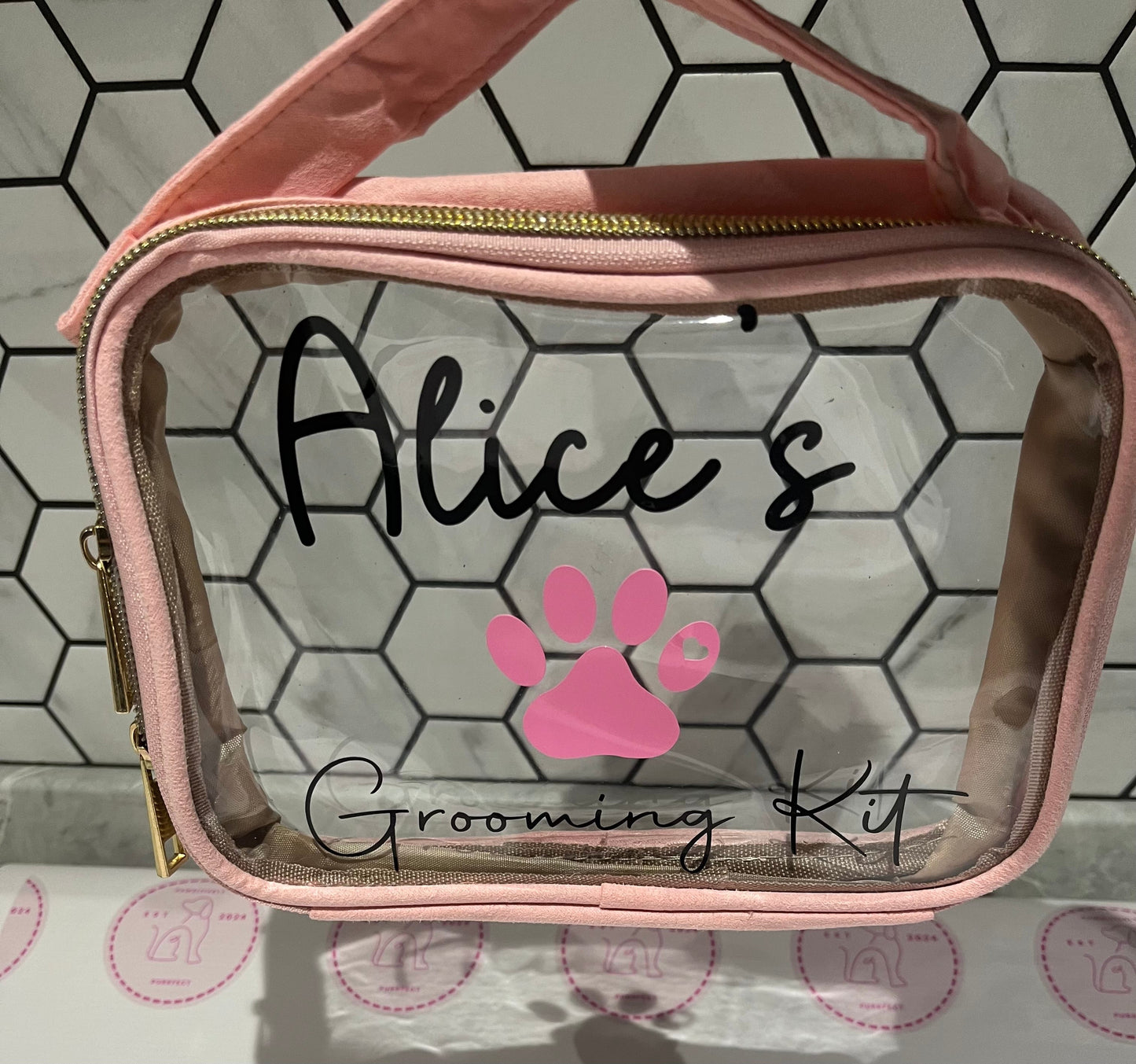 Personalised Pet Vanity/Travel Bags