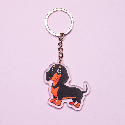 Dachshund Dog Breed Keyring