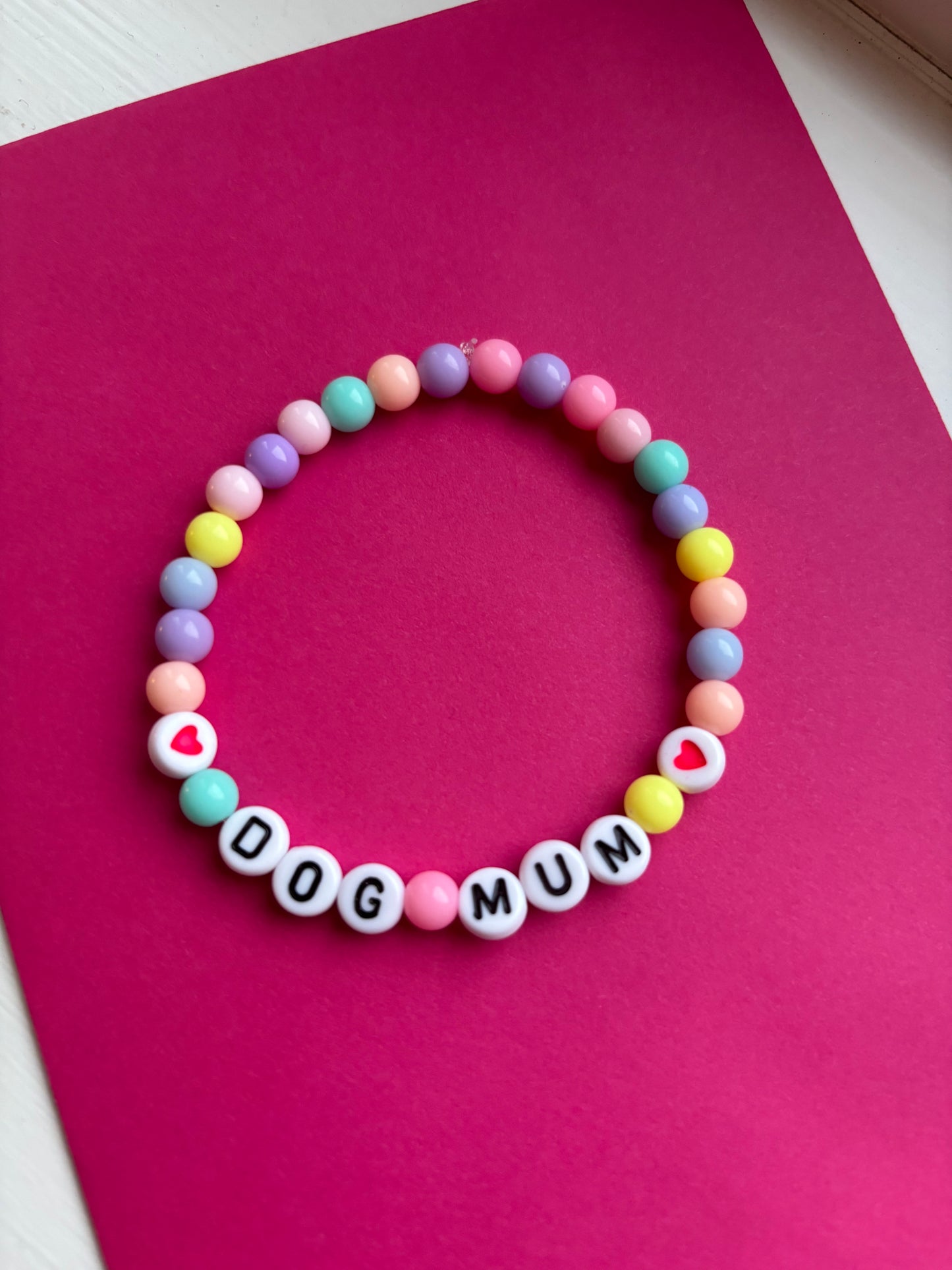 Dog Mum Bracelet (can be personalised)