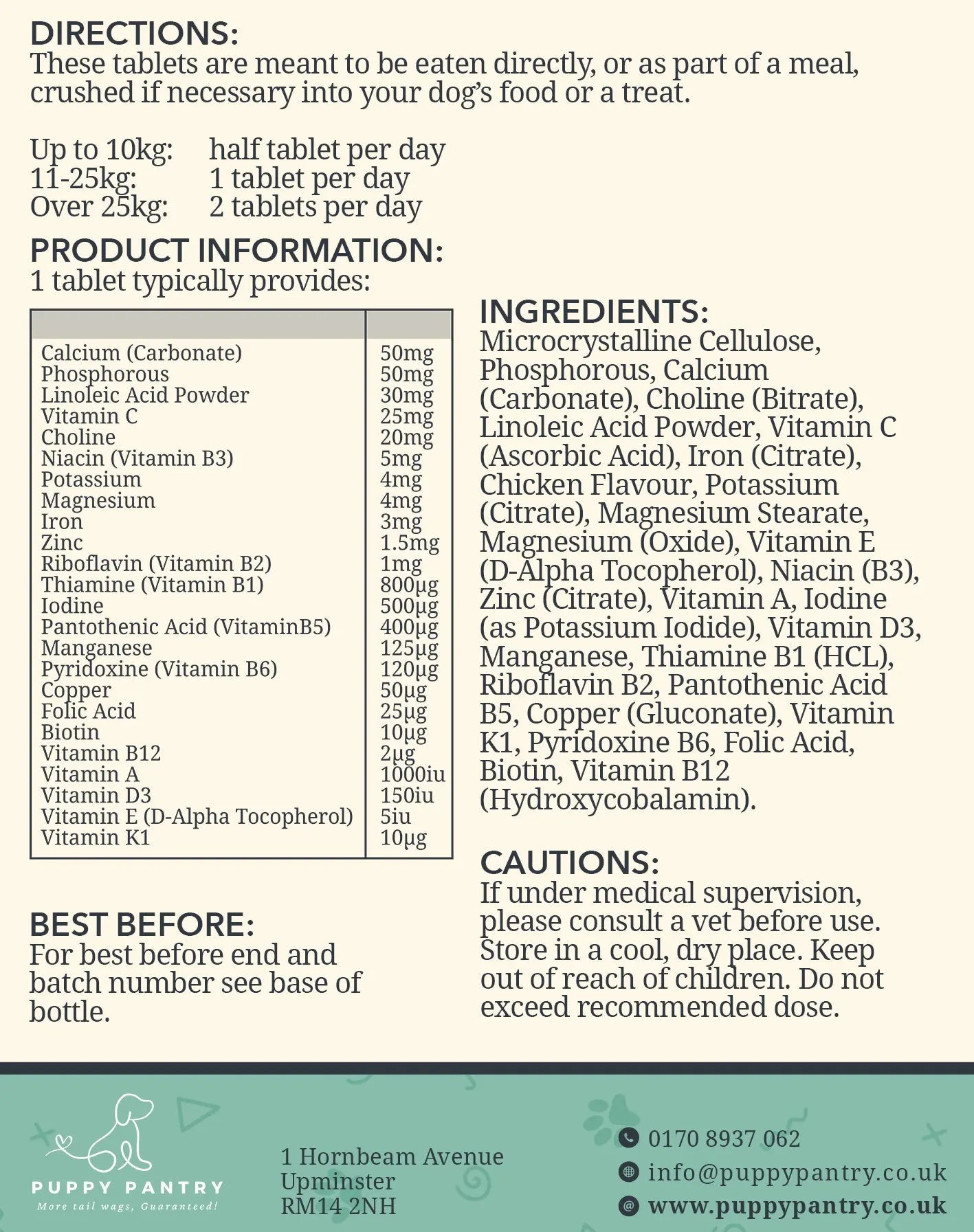 Multivitamin Chews – Chicken (120 Pack)
Supports immunity, skin & coat health, digestion & energy