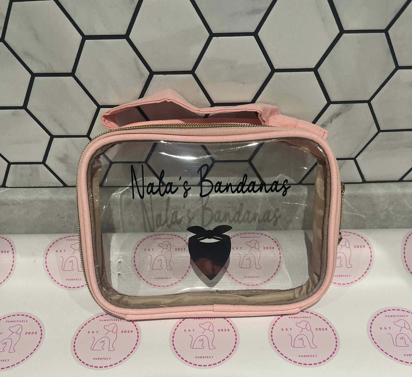 Personalised Pet Vanity/Travel Bags