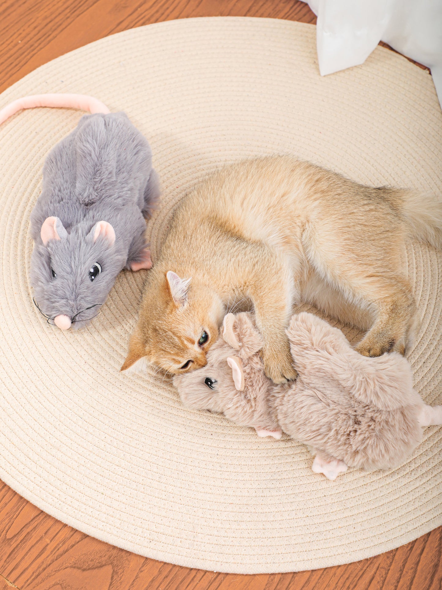 Snuffle Mouse Dog Toy – Nosework Puzzle Plush with Hidden Treat Pockets