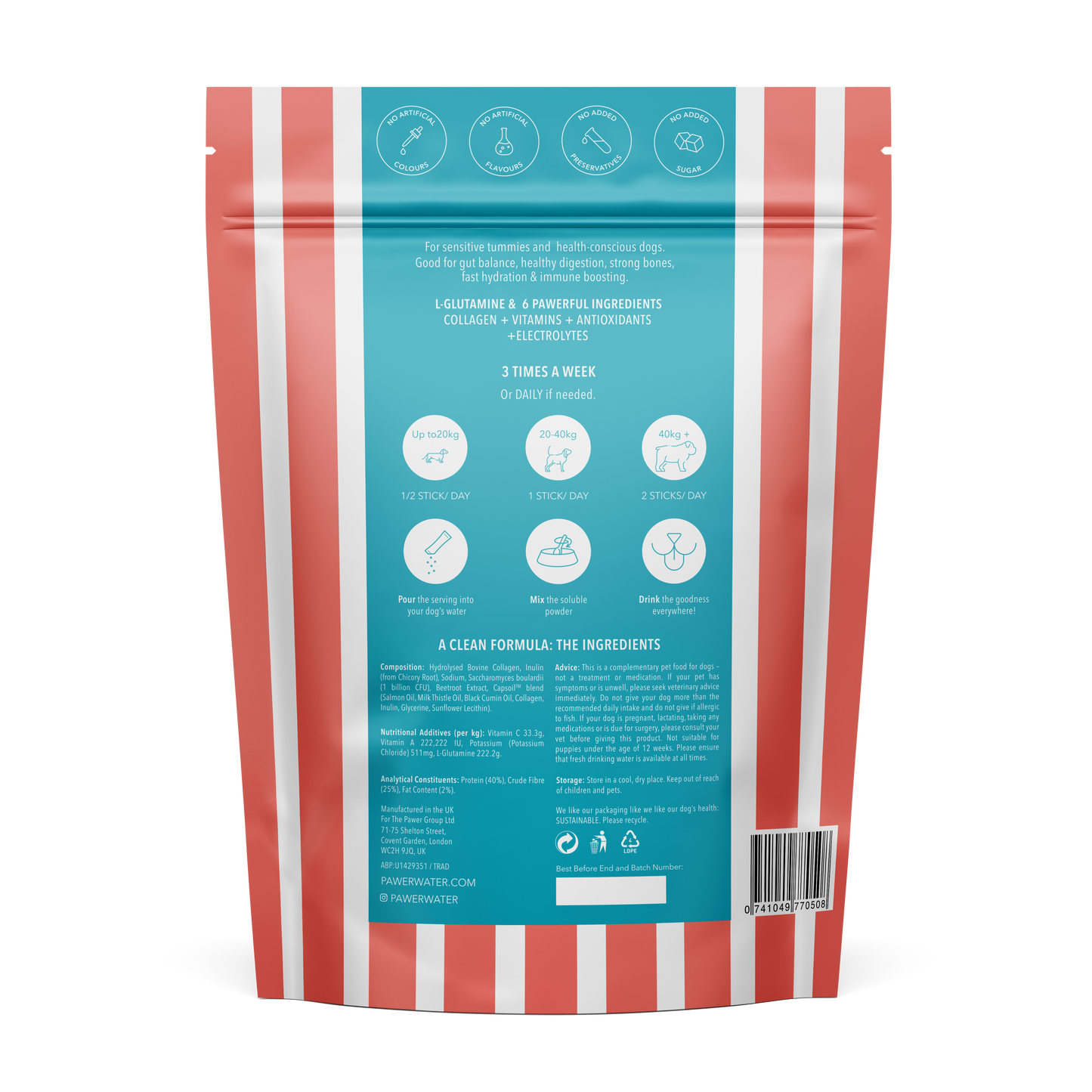 Pawer Water Gut Support (5-sticks Pouch)