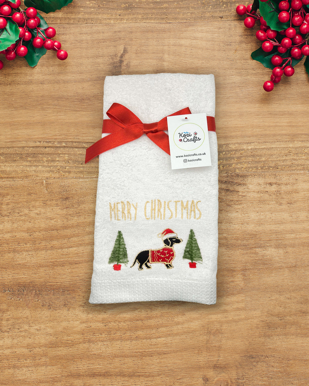 Christmas Hand Towel - 100% Cotton (Choose Your Design)
