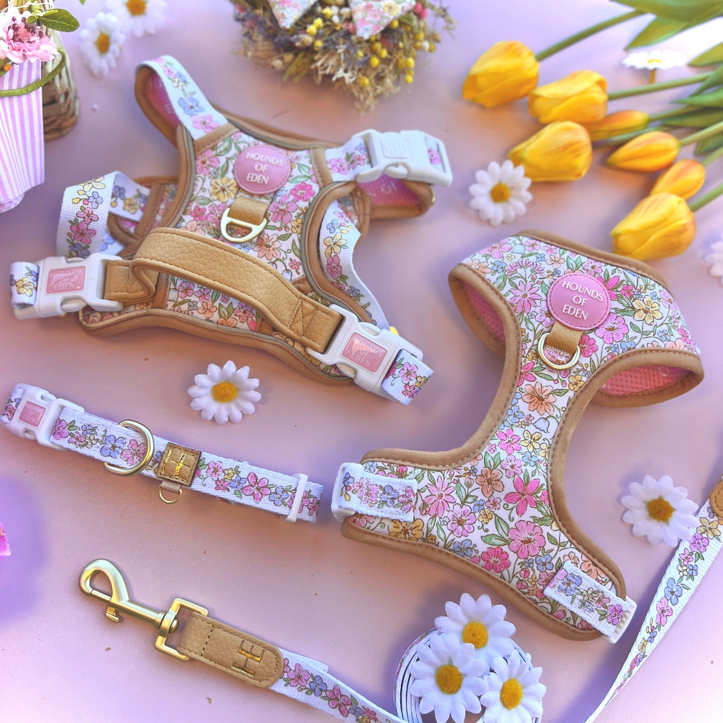 Pastel Petals - Supaw Strong™ Dog Harness (XS-XL)