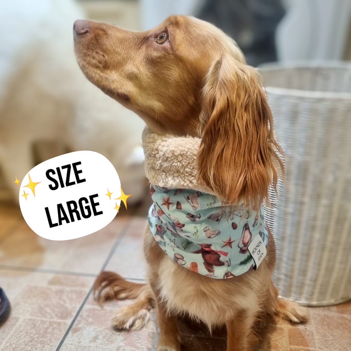 Steel Leopard Dog Snood