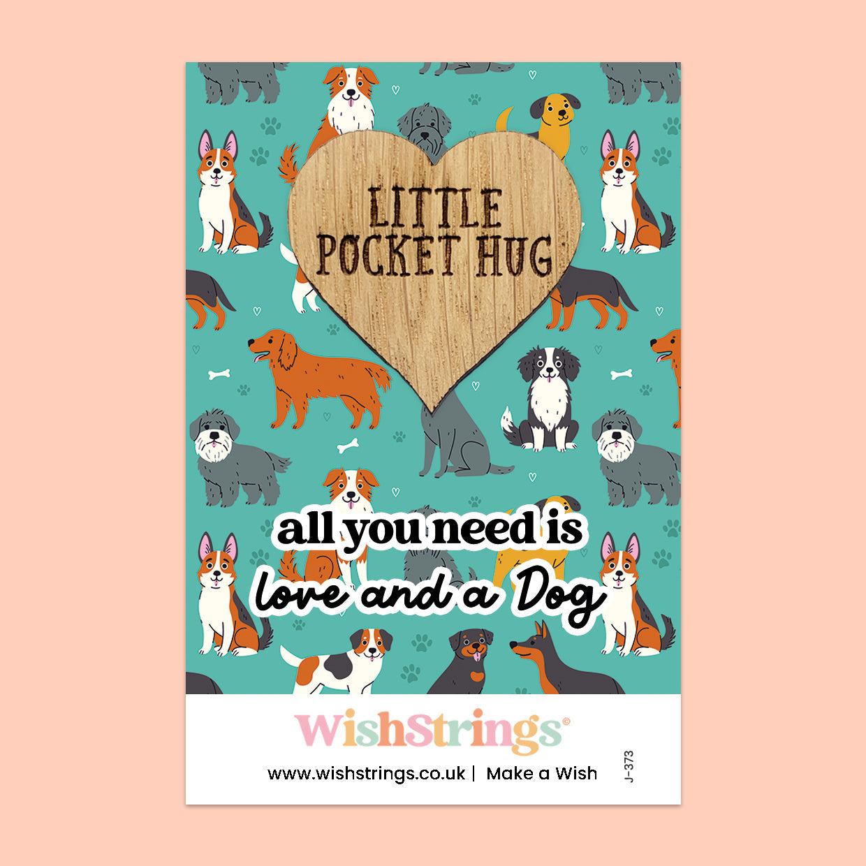 Pocket Hug – All You Need Is Love and a Dog | Thoughtful Gift for Dog Lovers | Keepsake Token for Pet Love, Comfort & Joy
