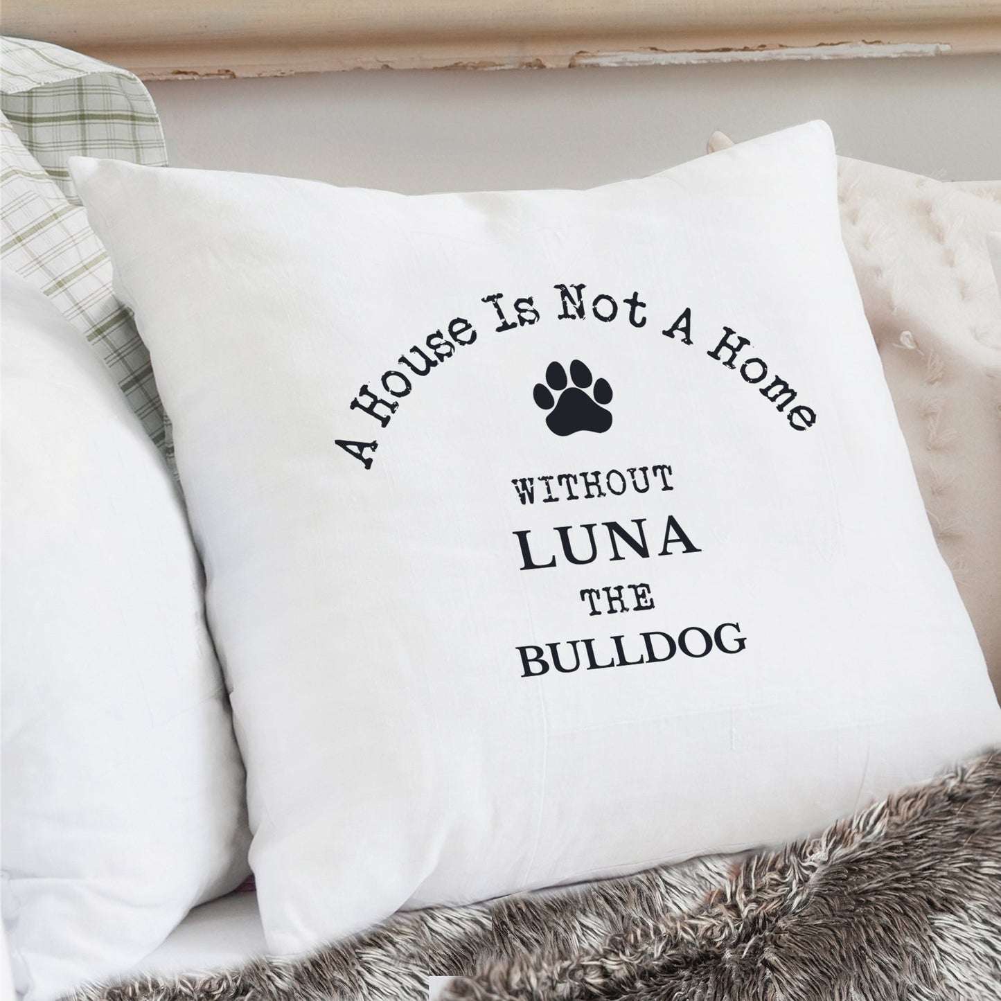 Personalised Dog Breed Cushion Cover