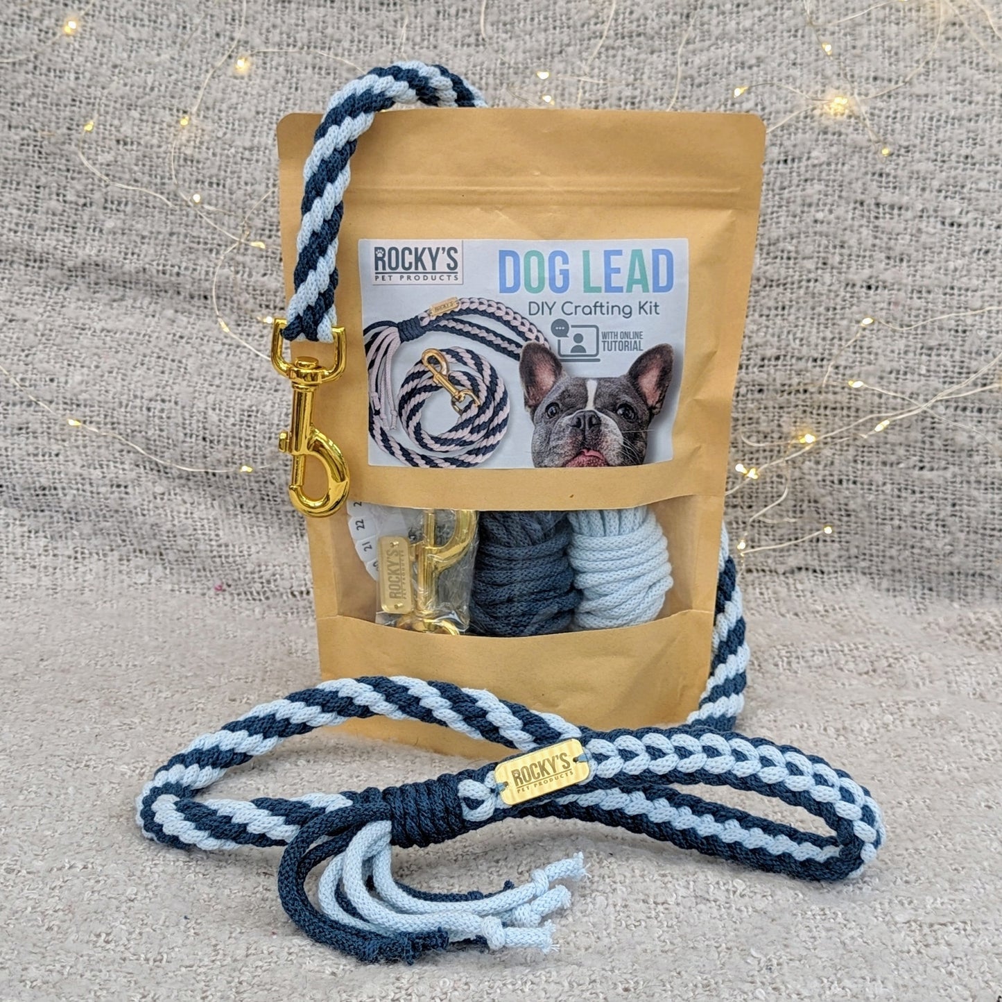 Make Your Own Dog Lead Craft Kit - BLUE