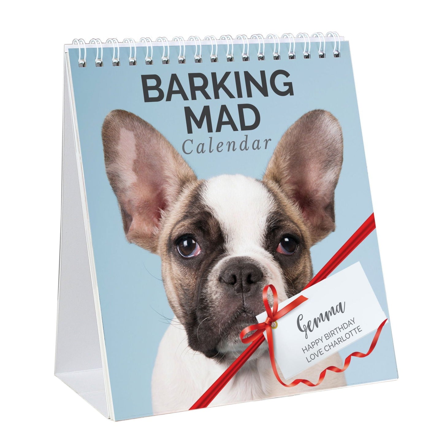 Personalised 2026 Barking Mad Dog Desk Calendar