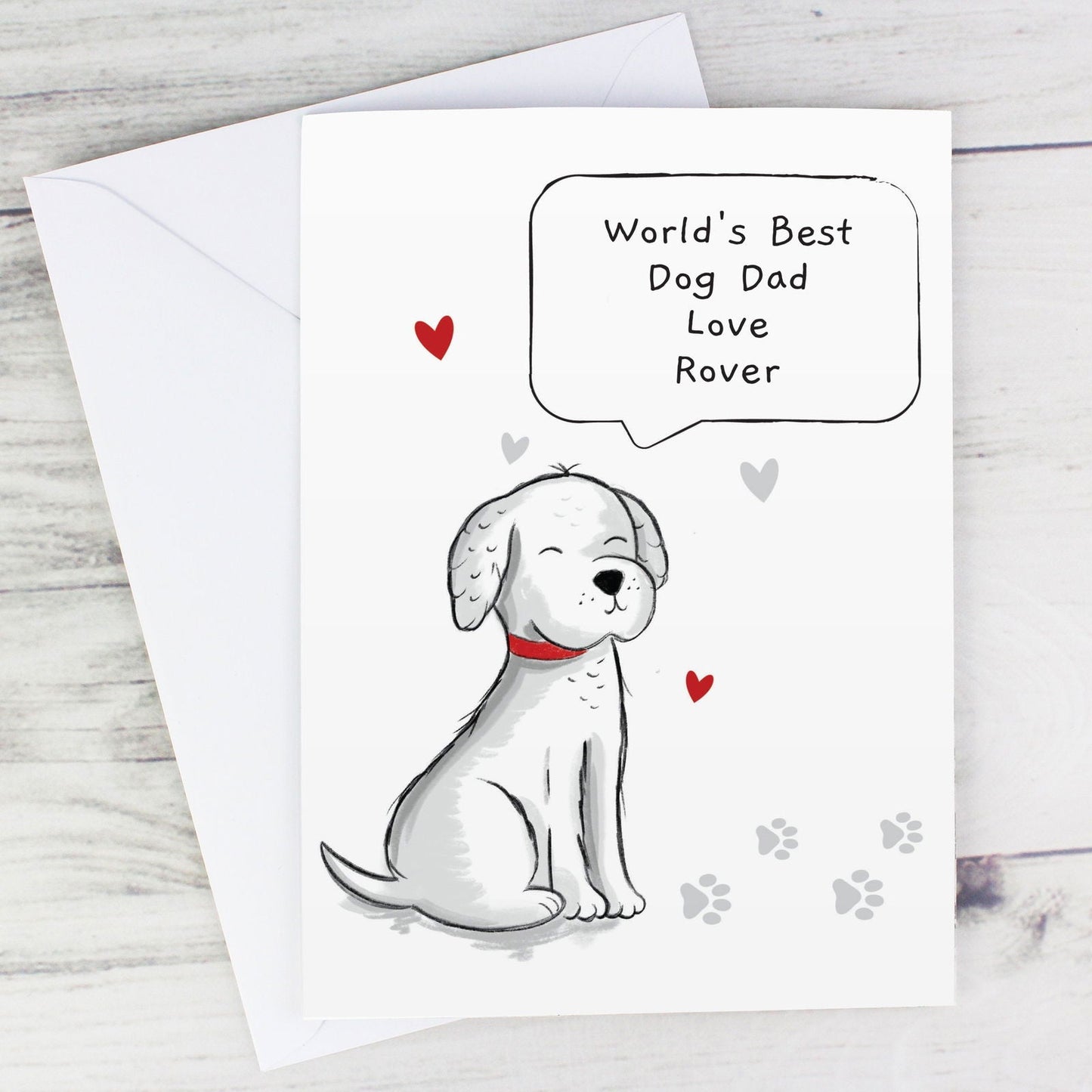Personalised Dog Speech Bubble Card