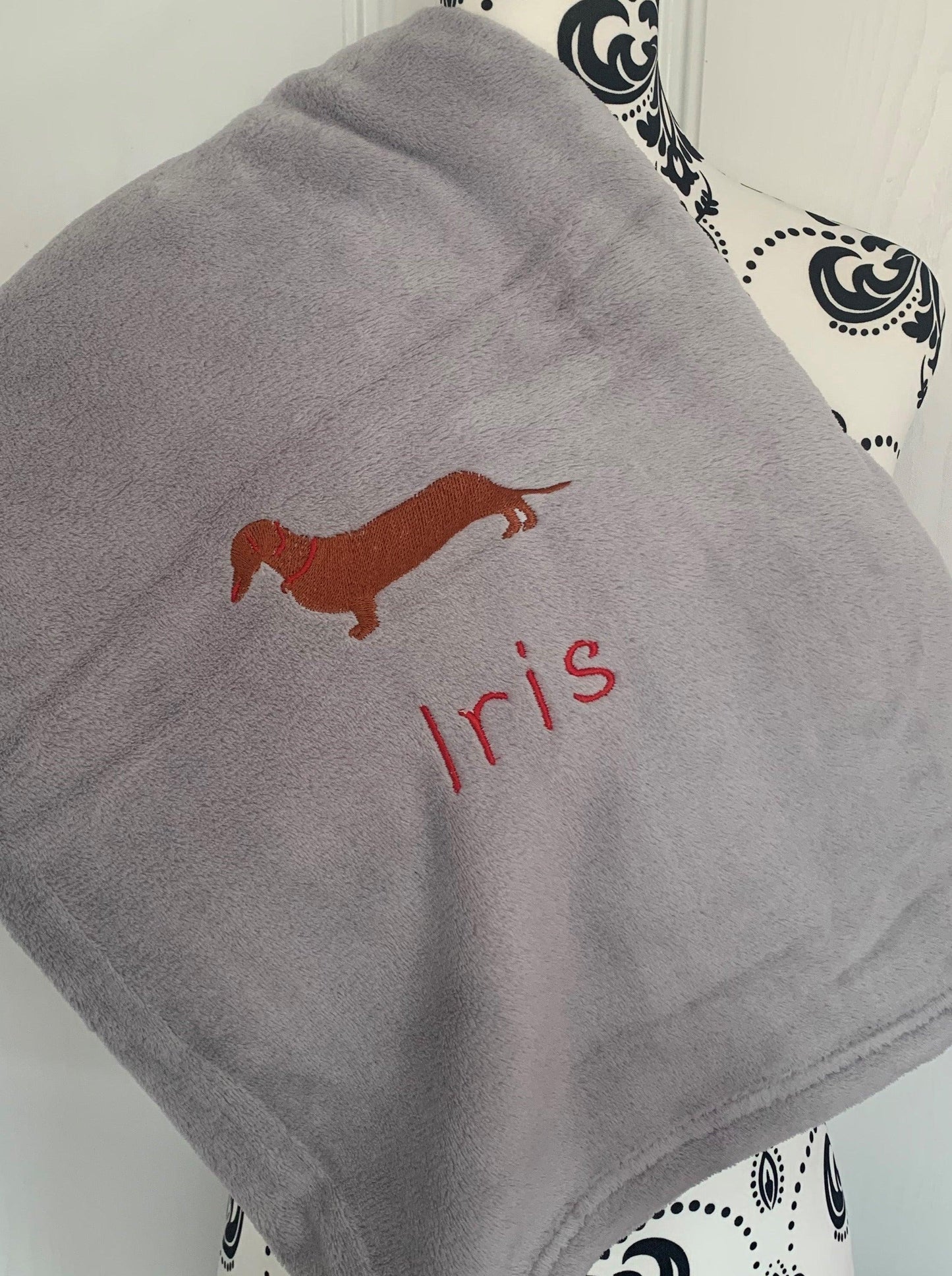 Pet Fleece Blanket - Dachshund - Personalised