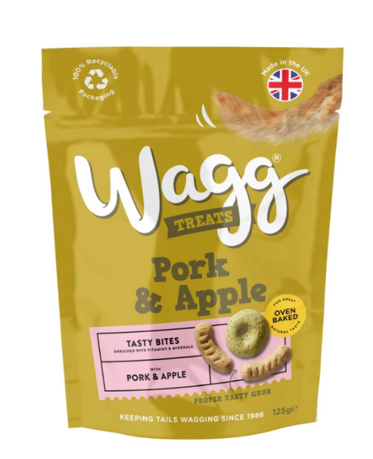 Wagg Pork & Apple Treats - 125g