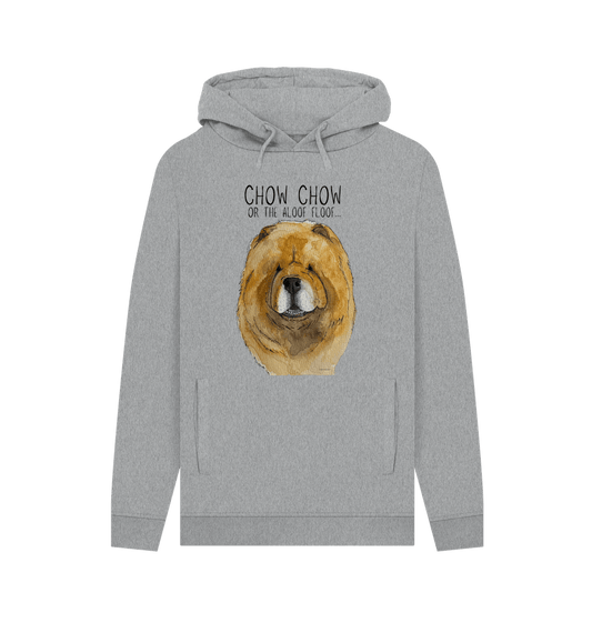 Stay Snuggly with the Aloof Floof – Red Chow Chow Men's Hoodie!