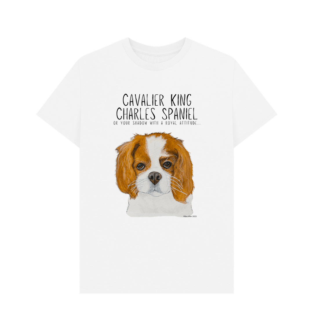 Obey the Crown: Sustainable Men’s T-Shirt Featuring Your Regal Shadow (Cavalier Style)