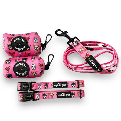 Signature Pink Chihuahua Print Exclusive Lead by My Chi and Me