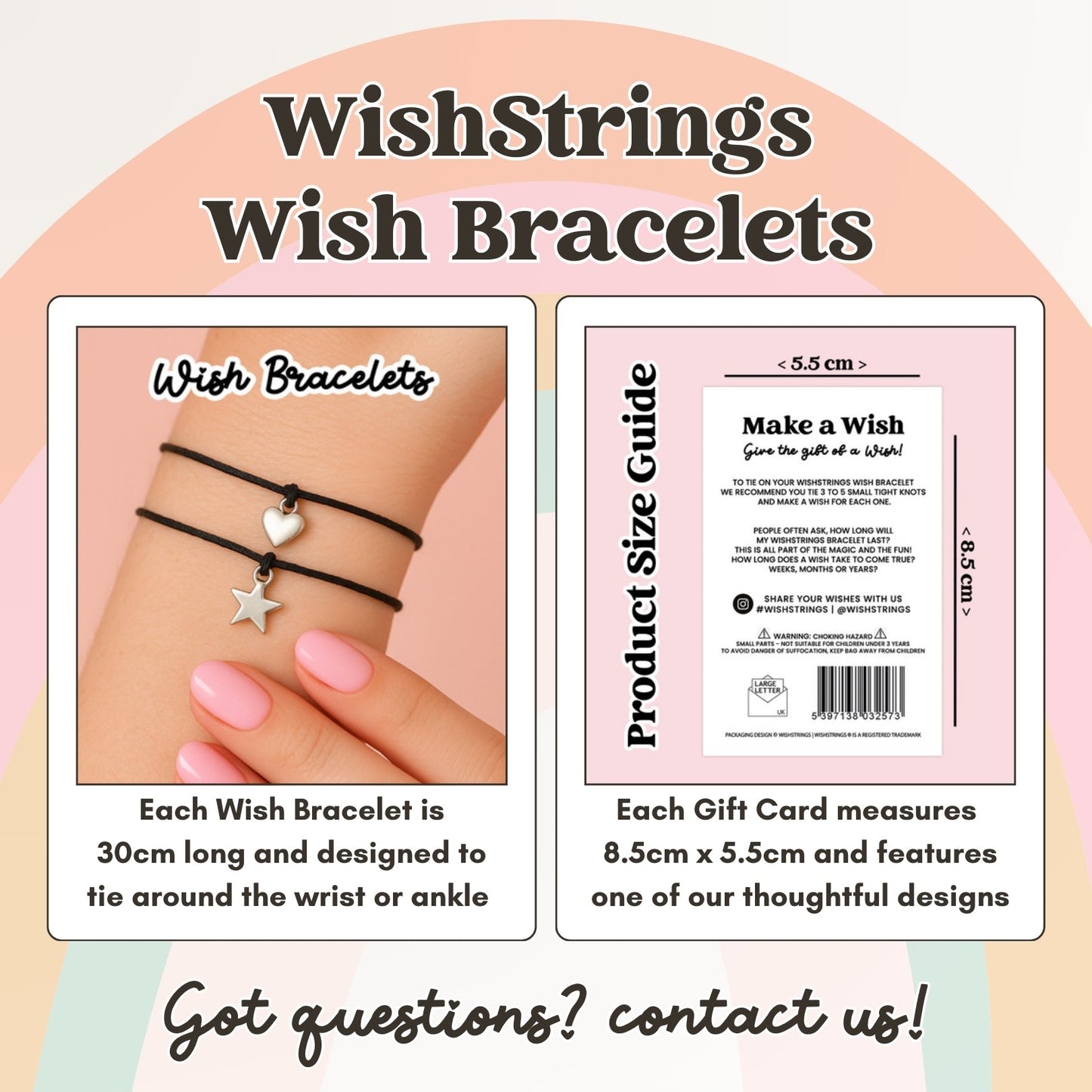 WishStrings ‘You Are Purrfect’ Wish Bracelet | Cat Pattern Design | Thoughtful Gift for Cat Lovers | Meaningful Keepsake for Feline Enthusiasts
