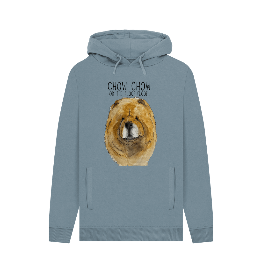 Stay Snuggly with the Aloof Floof – Red Chow Chow Men's Hoodie!