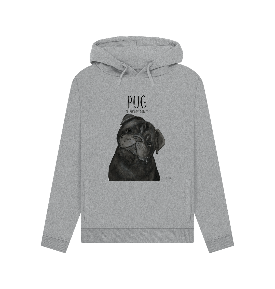 Snorty Potato Women’s Hoodie – Cozy, Cute & Pug-Approved!