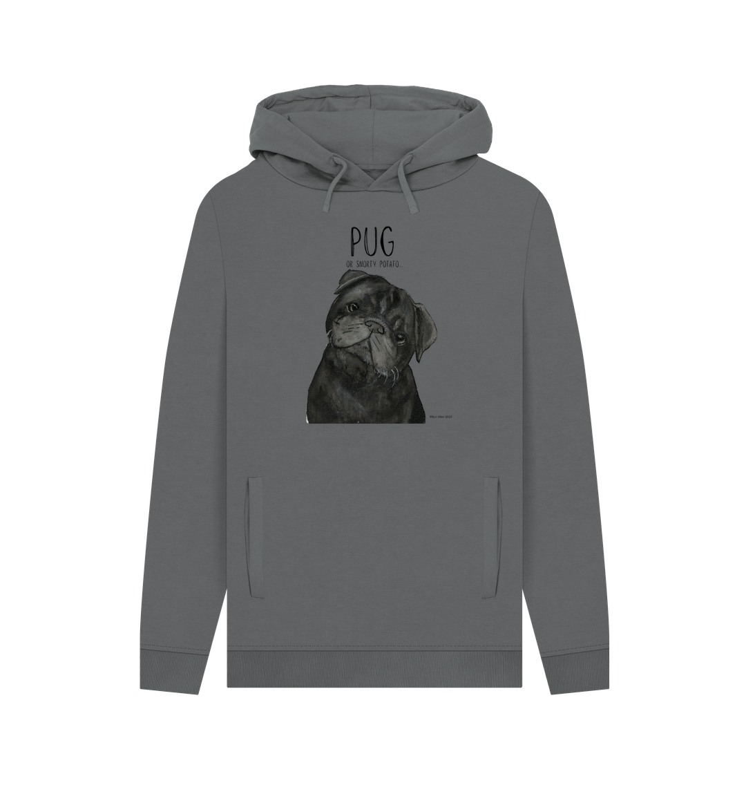 Snorty Potato Men’s Hoodie – Cozy Pug Vibes for Dog Lovers!